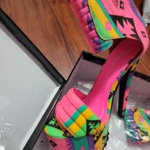 Colorful Platform Heels